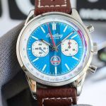 GF Factory Breitling 42MM 316L Steel Sapphire Glass Light Blue/Green Watch